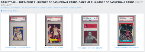 psa mount rushmore of basketball cards