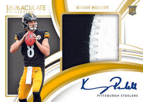 panini immaculate 2022 football kenny pickett rookie patch auto