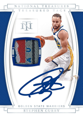 steph curry panini national treasures