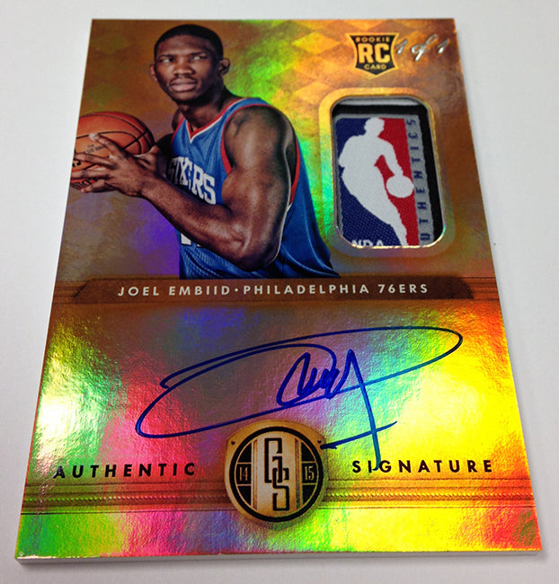 2014-15 Panini Gold Standard Basketball Joel Embiid 1/1 Logoman | NBA Trading Cards | Melbourne CBD