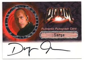 2005 Artbox Doom Autographs Dwayne Johnson