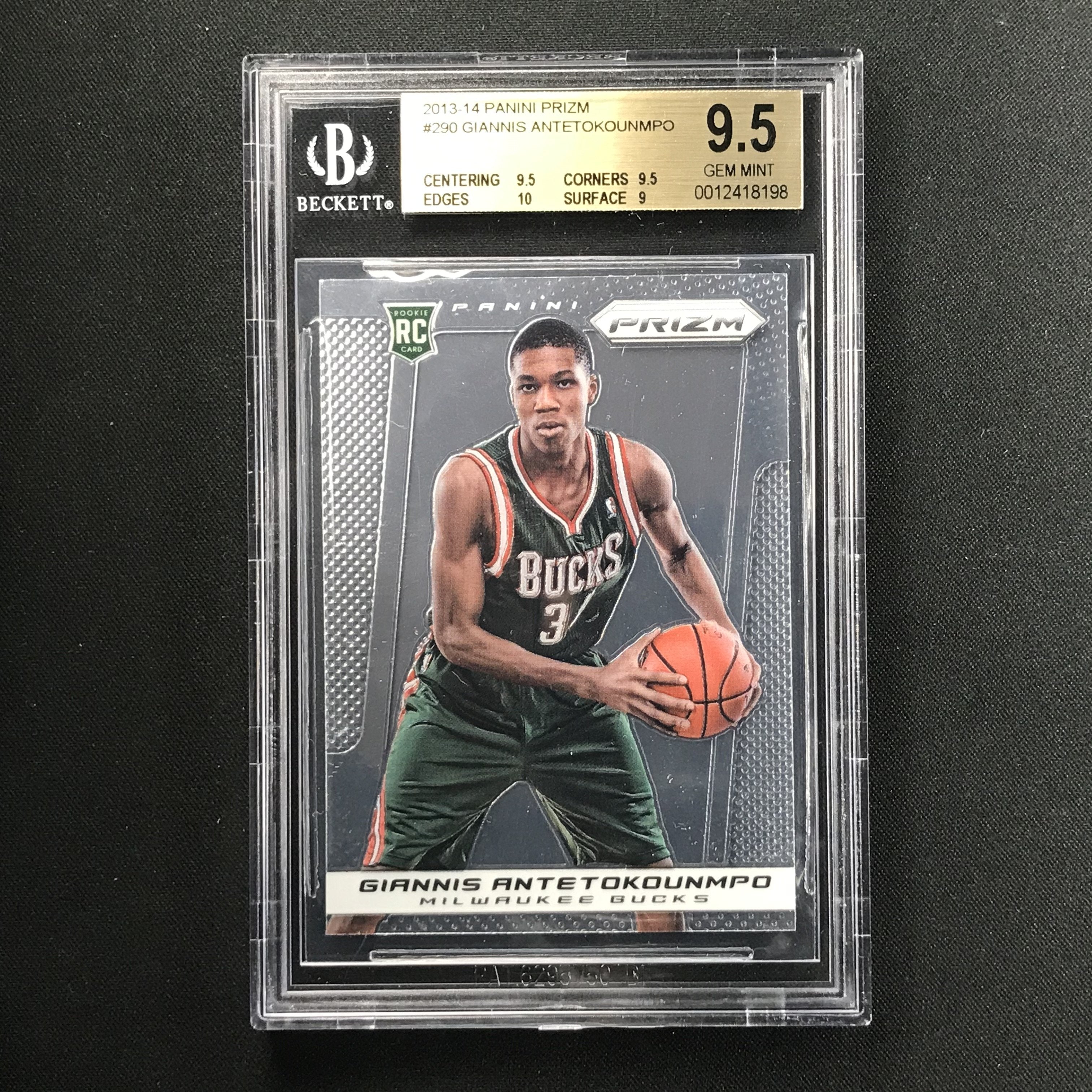 2013-14 Panini Prizm Orange Prizm #290 Giannis Antetokounmpo