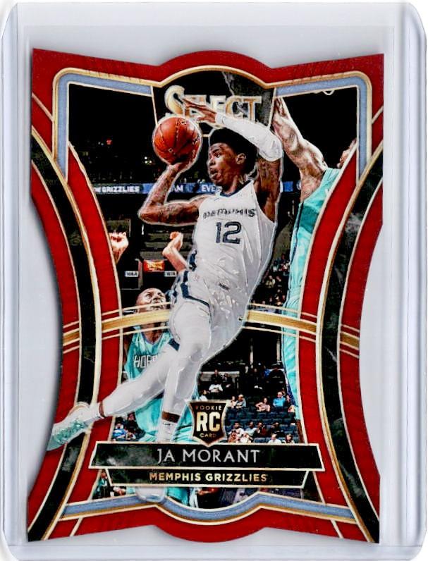 2019-20 Select JA MORANT Red Prizm Rookie /175 Die Cut #120