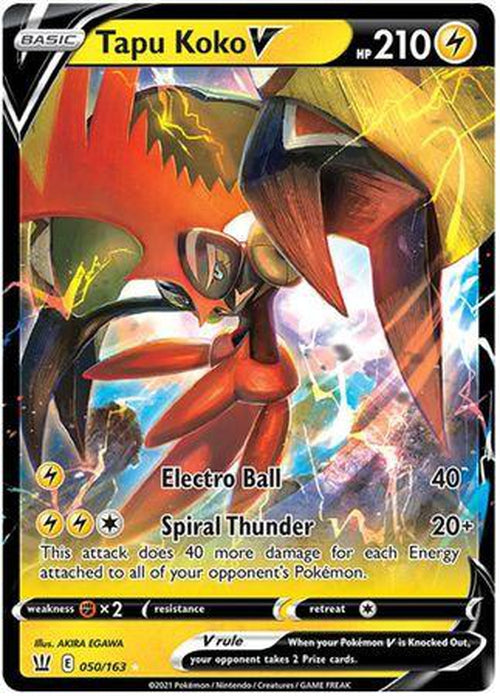 TAPU KOKO VMAX - 051/163 - Battle Styles - SWSH - Pokemon TCG $5.00 -  PicClick AU