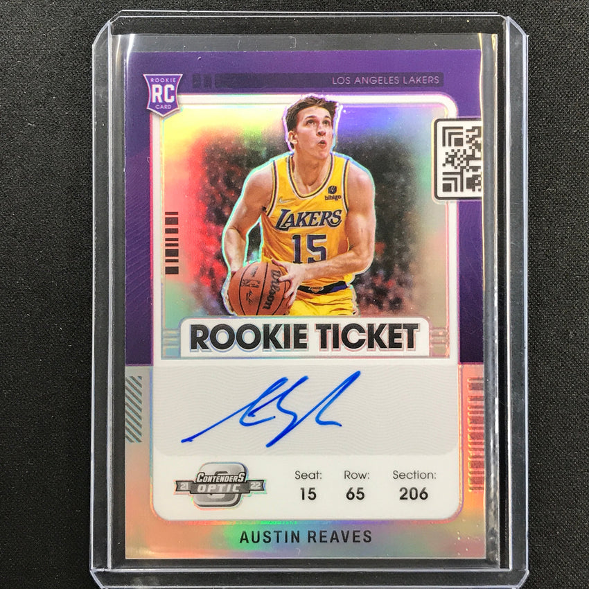 Austin Reaves silver RC auto