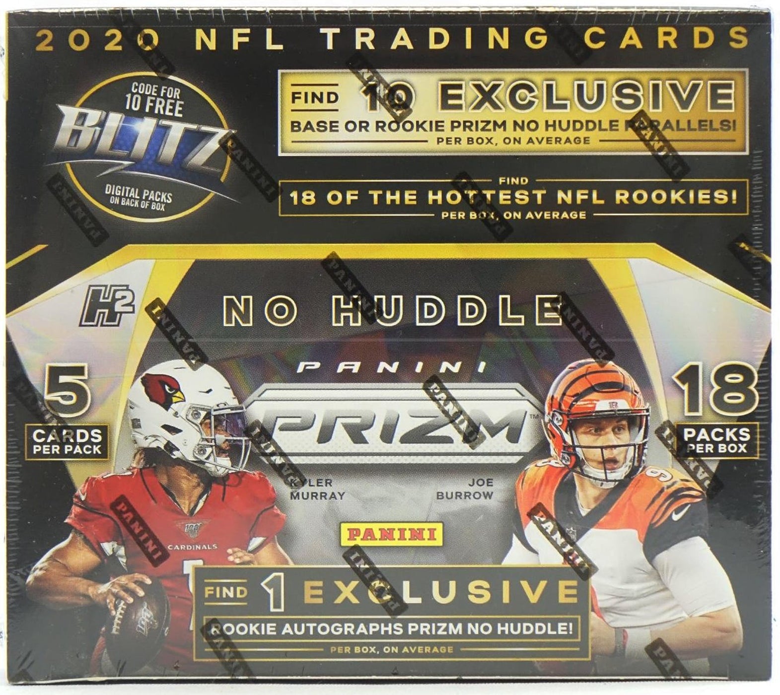 2020 Panini Prizm No Huddle Football Hobby Box — Cherry Collectables