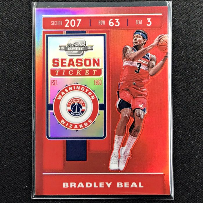 19 Contenders Optic Bradley Beal Season Ticket Red 3 C Cherry Collectables