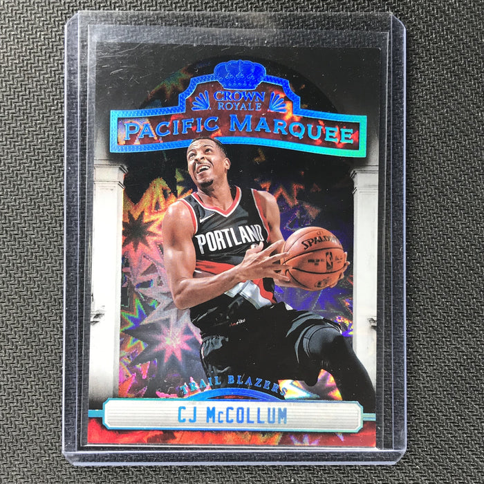 2018-19 Crown Royale CJ MCCOLLUM Pacific Marquee Case Hit #16-Cherry Collectables