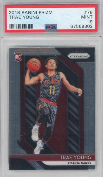 2018-19 Prizm TRAE YOUNG Base Rookie #78 PSA 9 (310) – Cherry