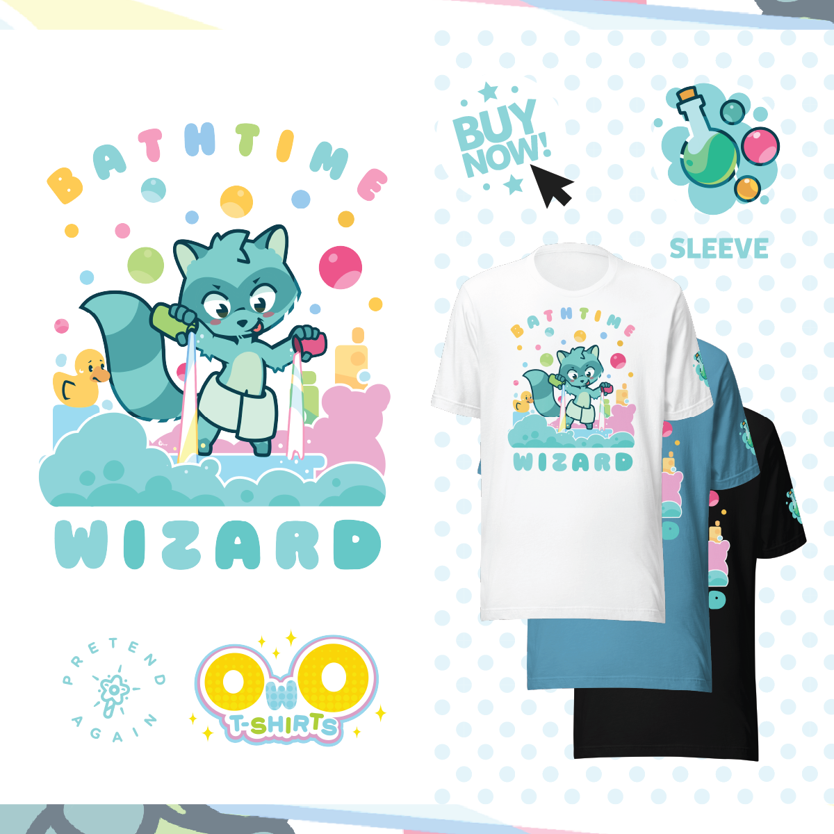 Bathtime Wizard OwO T-shirt