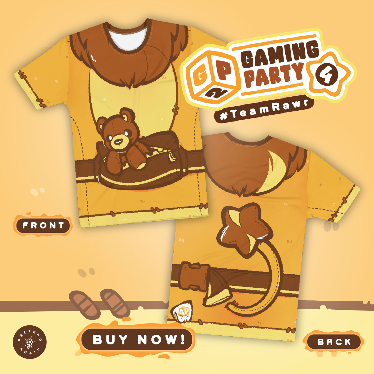 Gaming Party 2 - All-Over-Rawr T-shirt - #TeamRawr