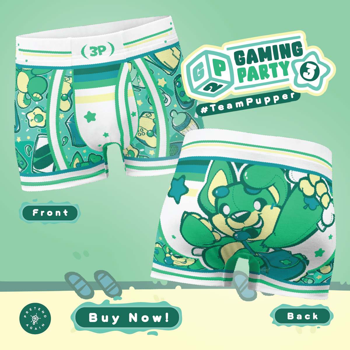 Gaming Party 2 - ToyTrunks Underwear - #TeamPupper