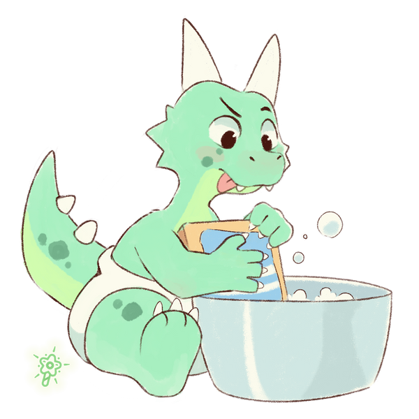 Even dragons wash their toys