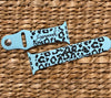 Leopard Watch Band  Personalized Name For Apple Watch