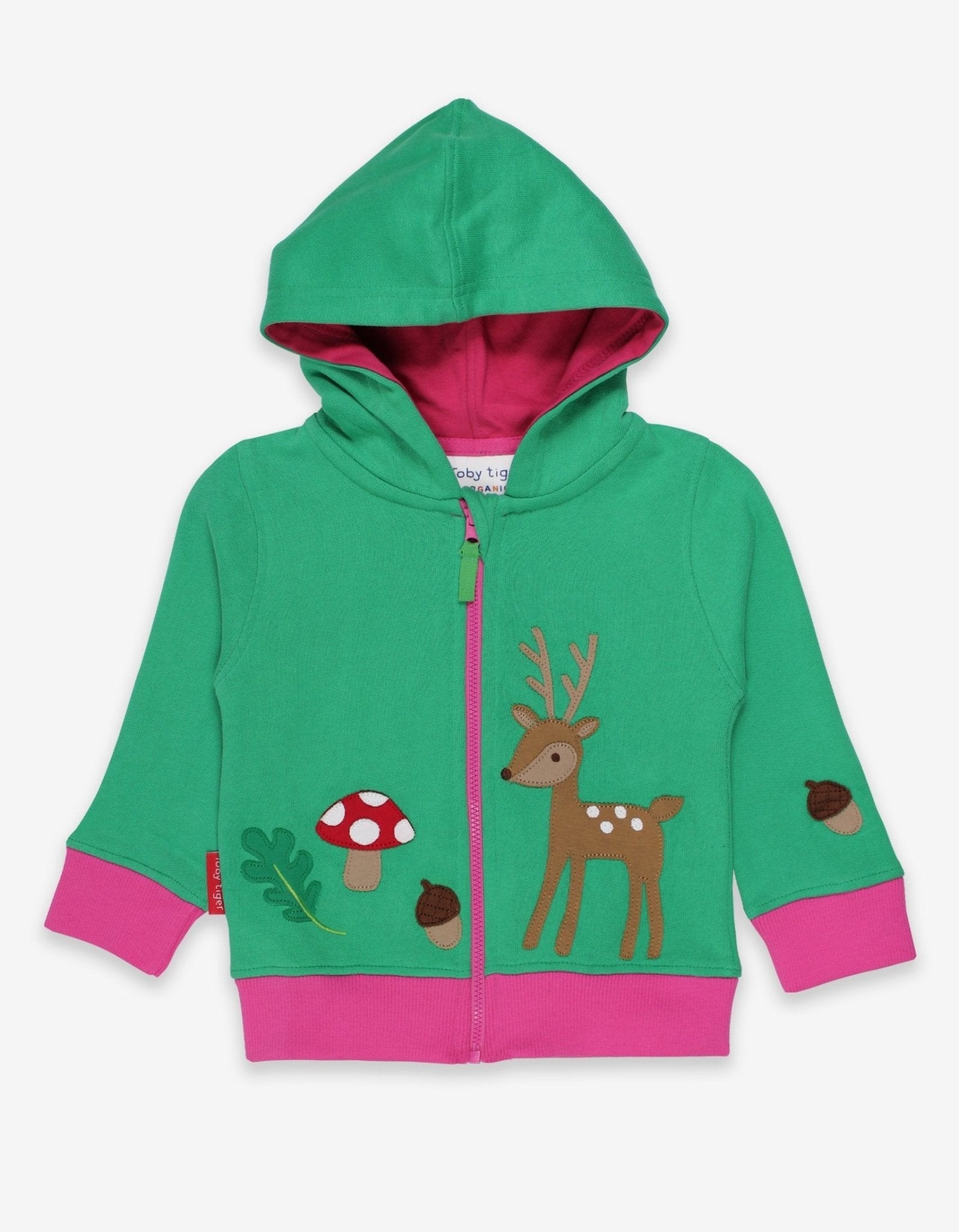 Organic Fawn Applique Hoodie - 5