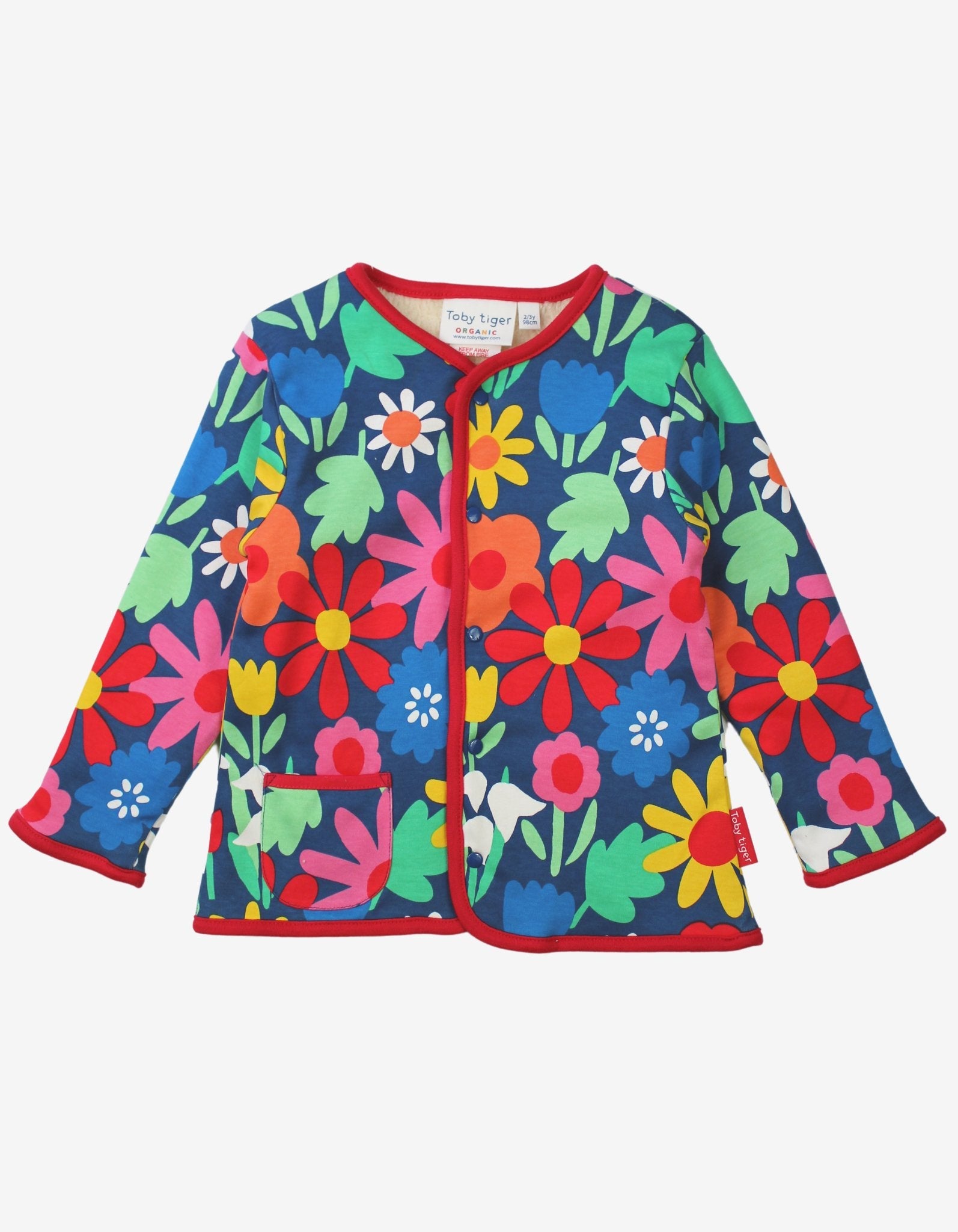 Organic Bold Floral Reversible Jacket - 18