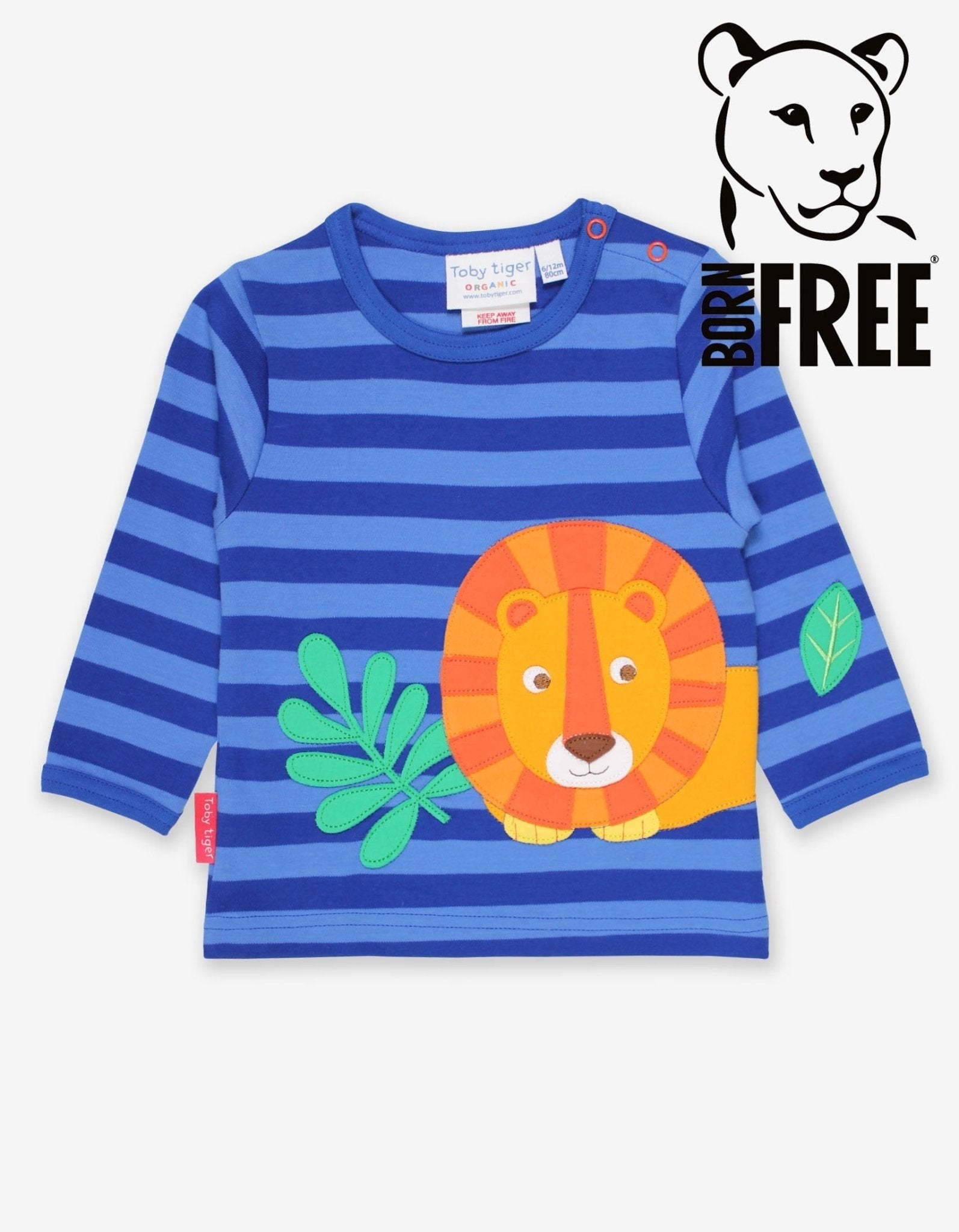 Organic Born Free Lion Applique T-Shirt - 6