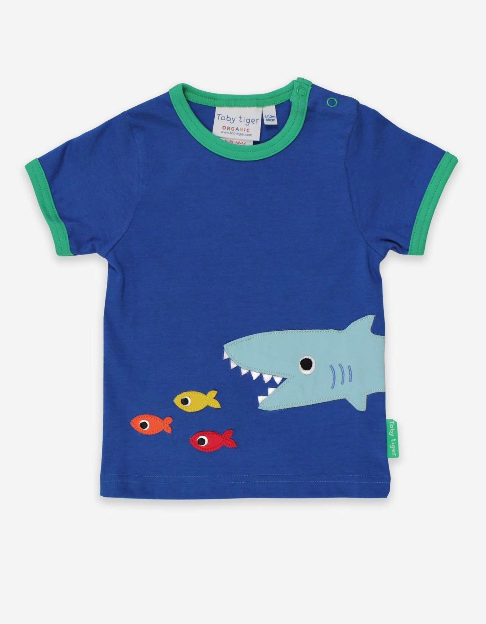 Organic Shark Applique T-Shirt - 4