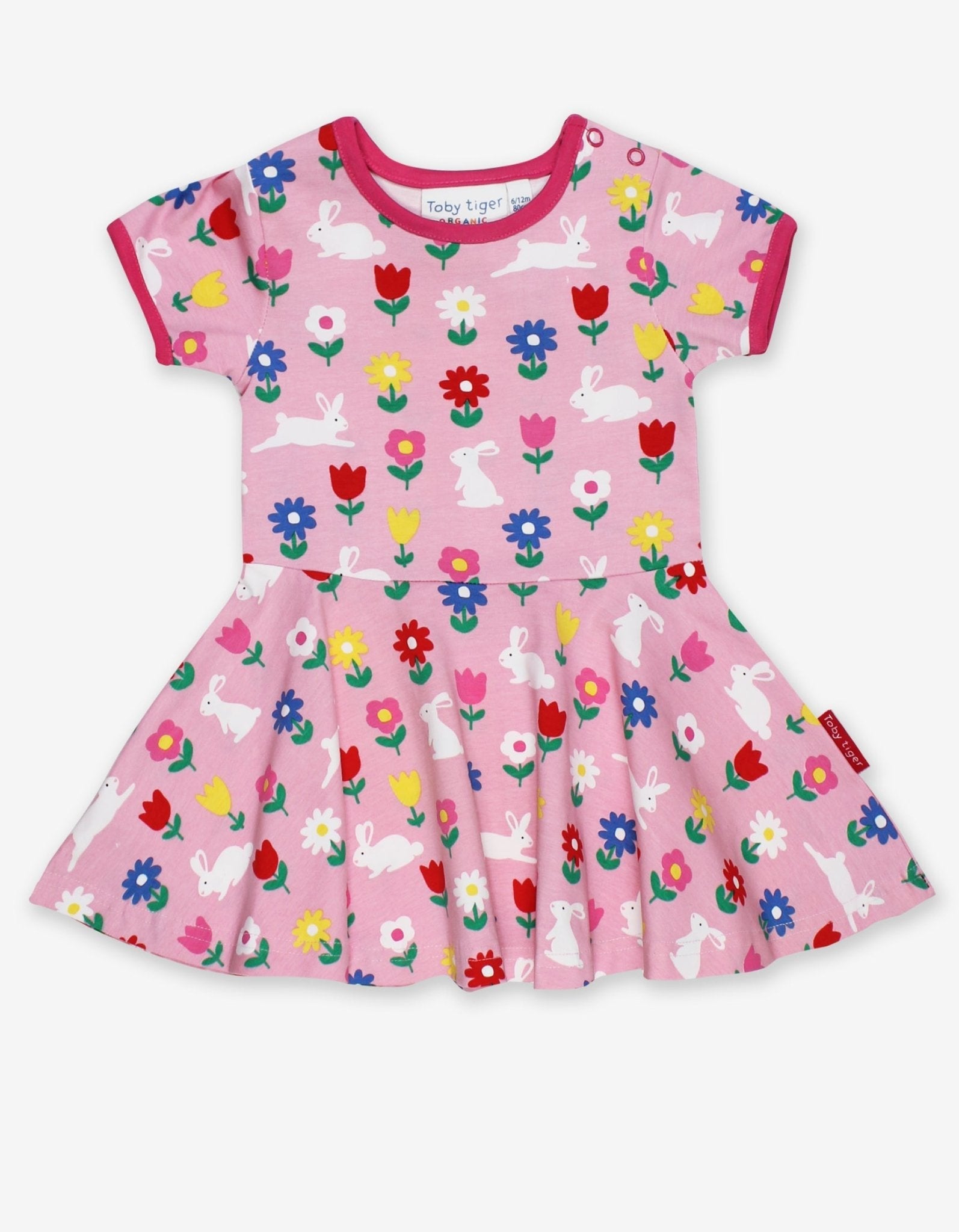 Organic Bunny Print Skater Dress - 5