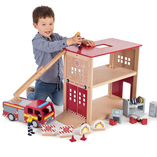 Toby Tiger Fire Station Playset