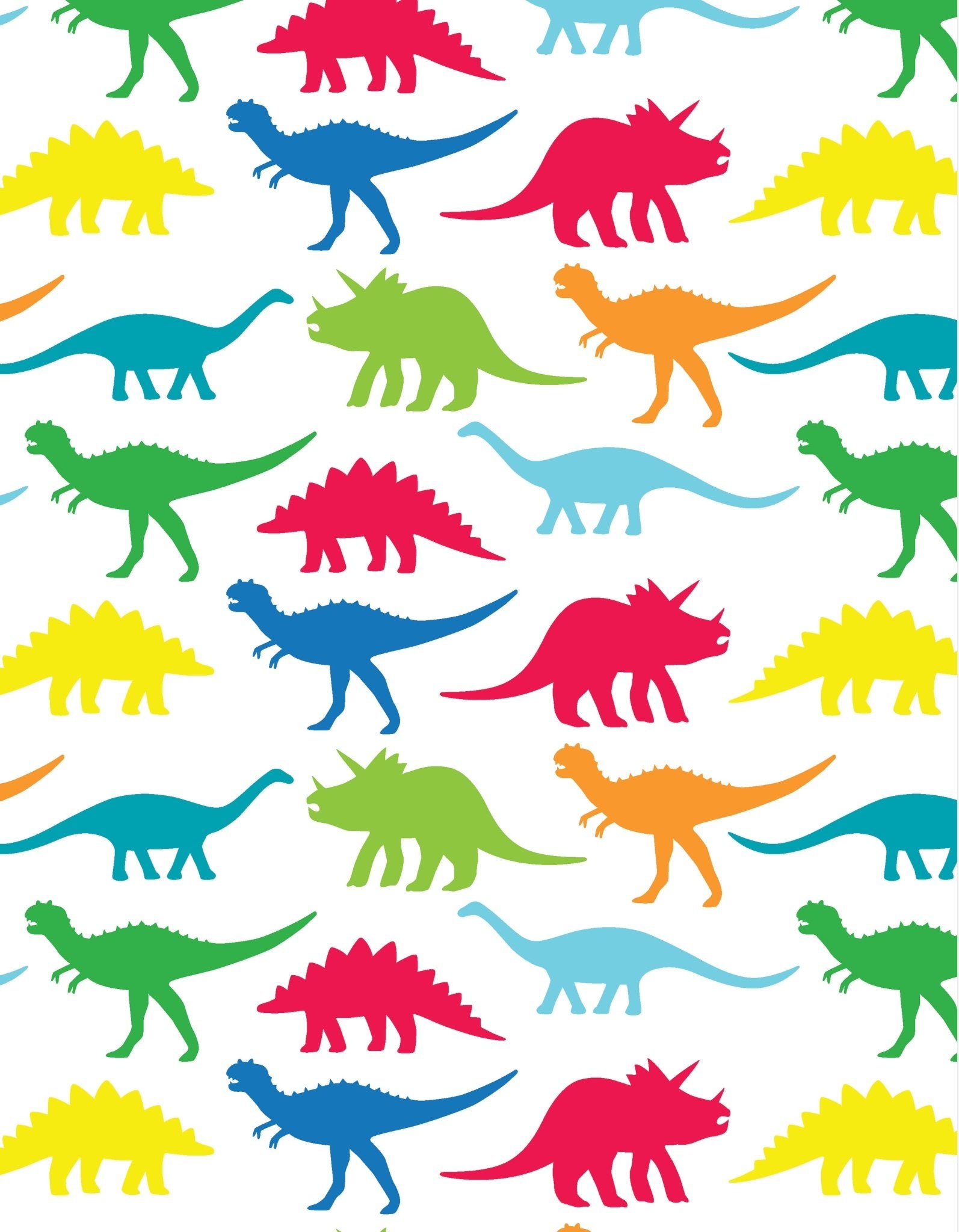 Multi Dino Wrapping Paper - Multi Dino Wrapping Paper (3 Sheets)
