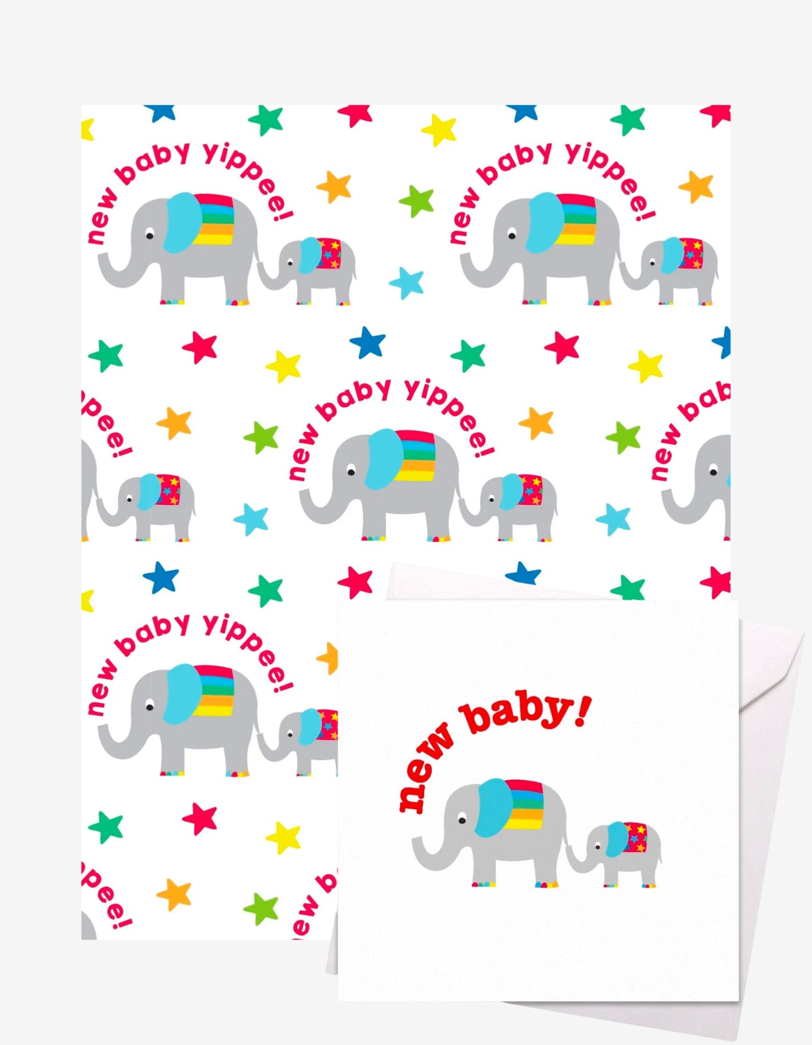 Baby Elly Gift Wrap + Personalised Card (New Baby)