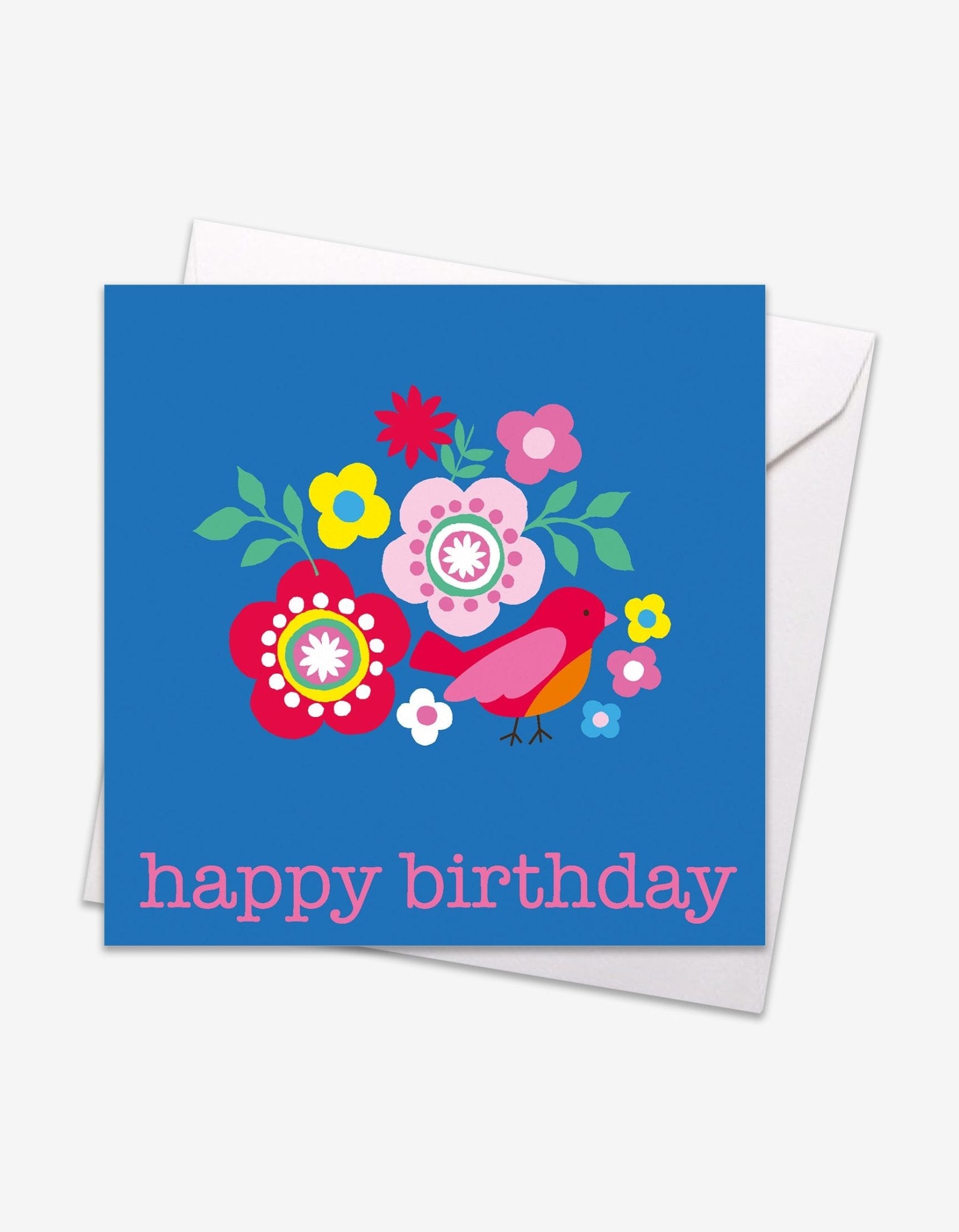 Multi Bird Birthday Card