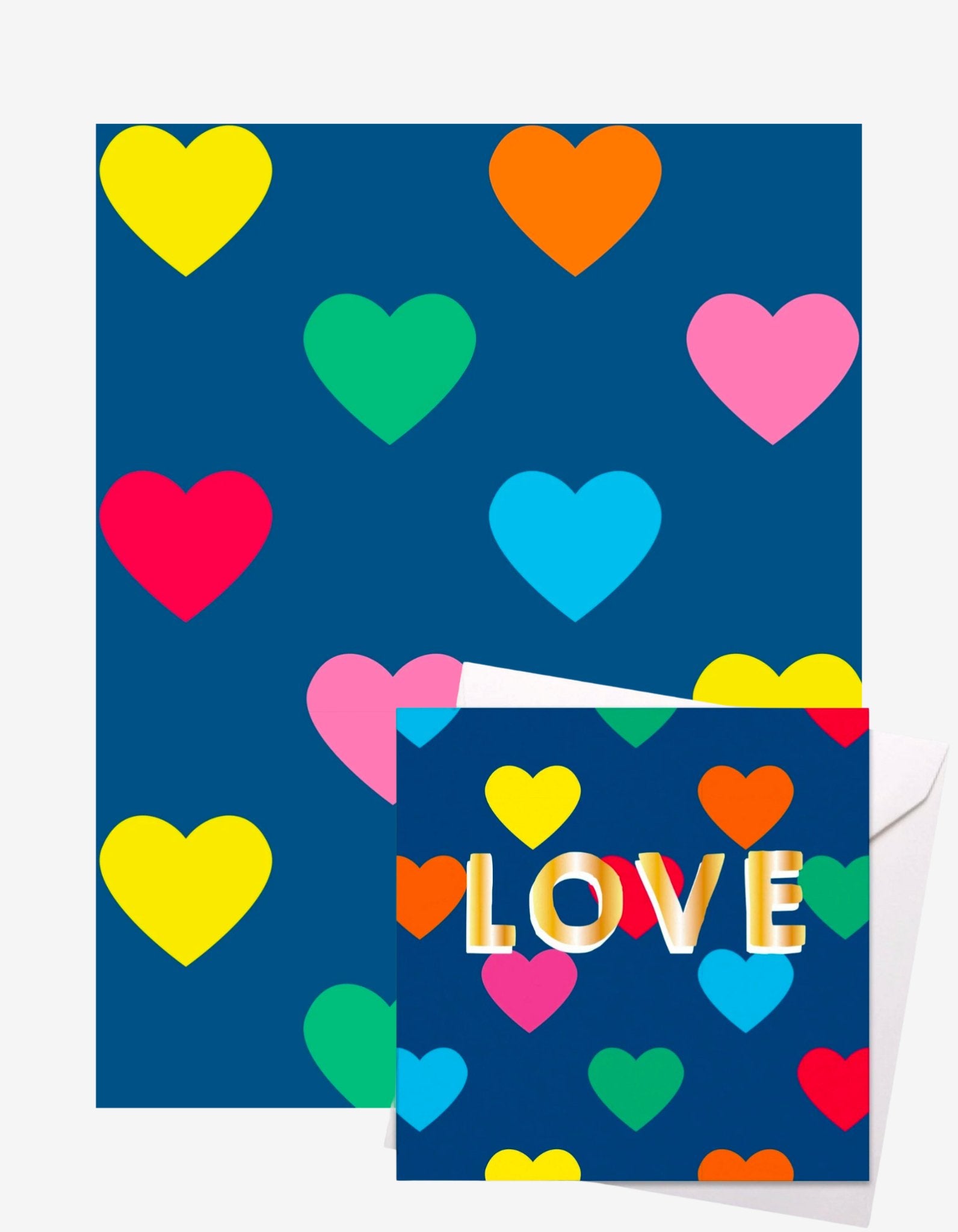 Heart Gift Wrap + Personalised Card