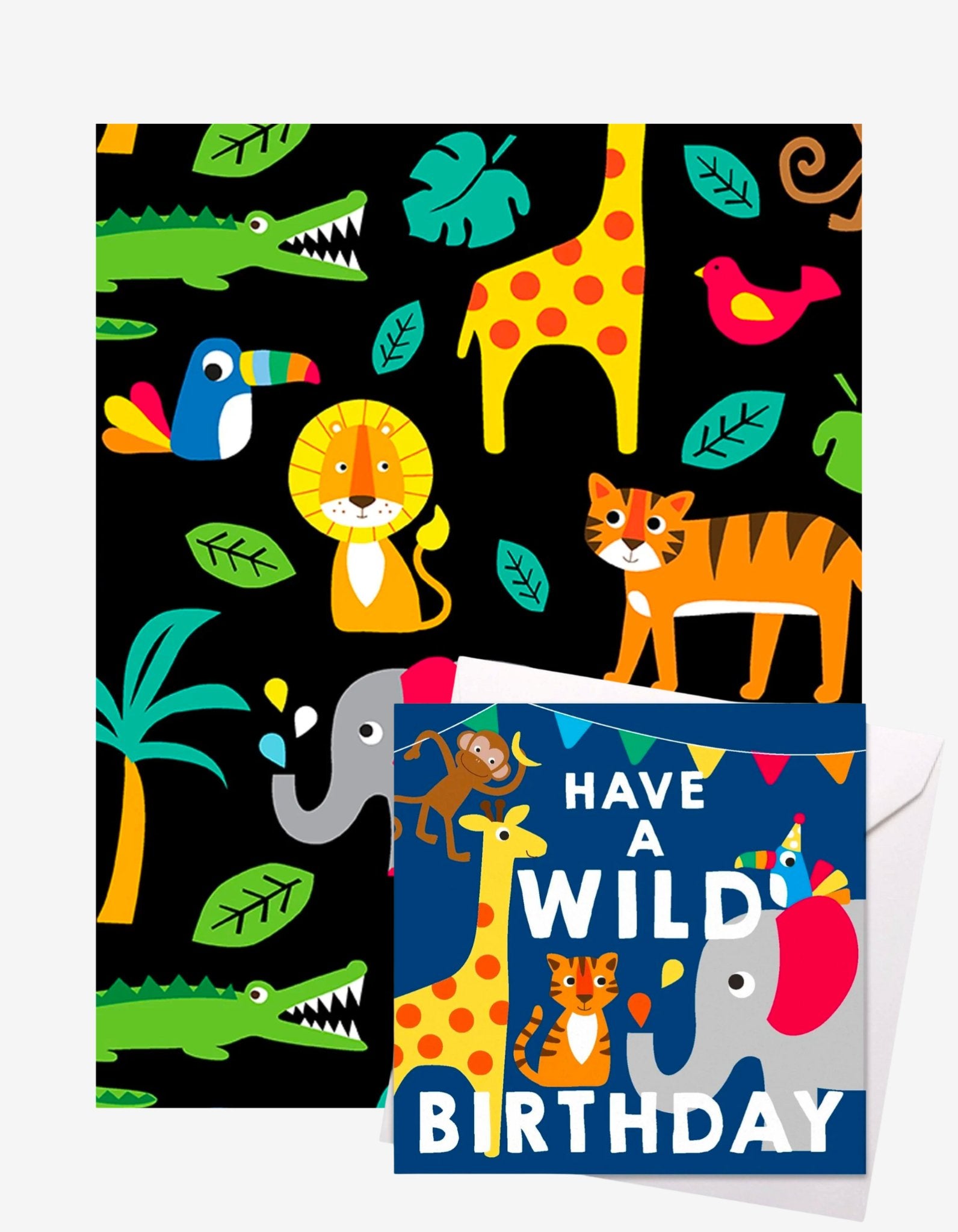Jungle Gift Wrap + Personalised Card