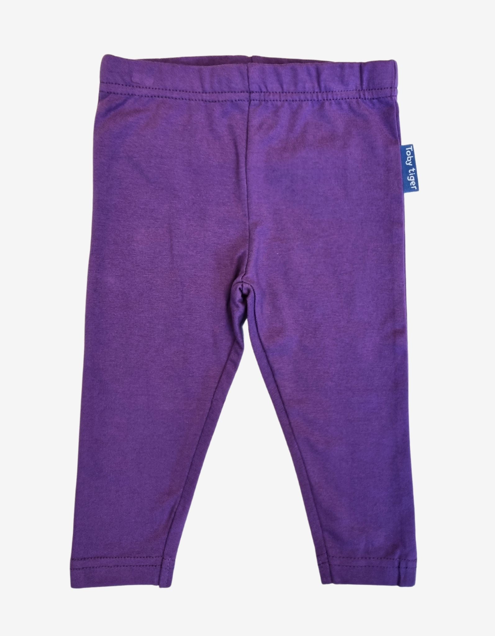 Organic Purple Basic Leggings - 12