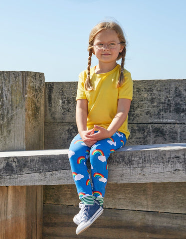 Organic Multi Rainbow Leggings - Toby Tiger