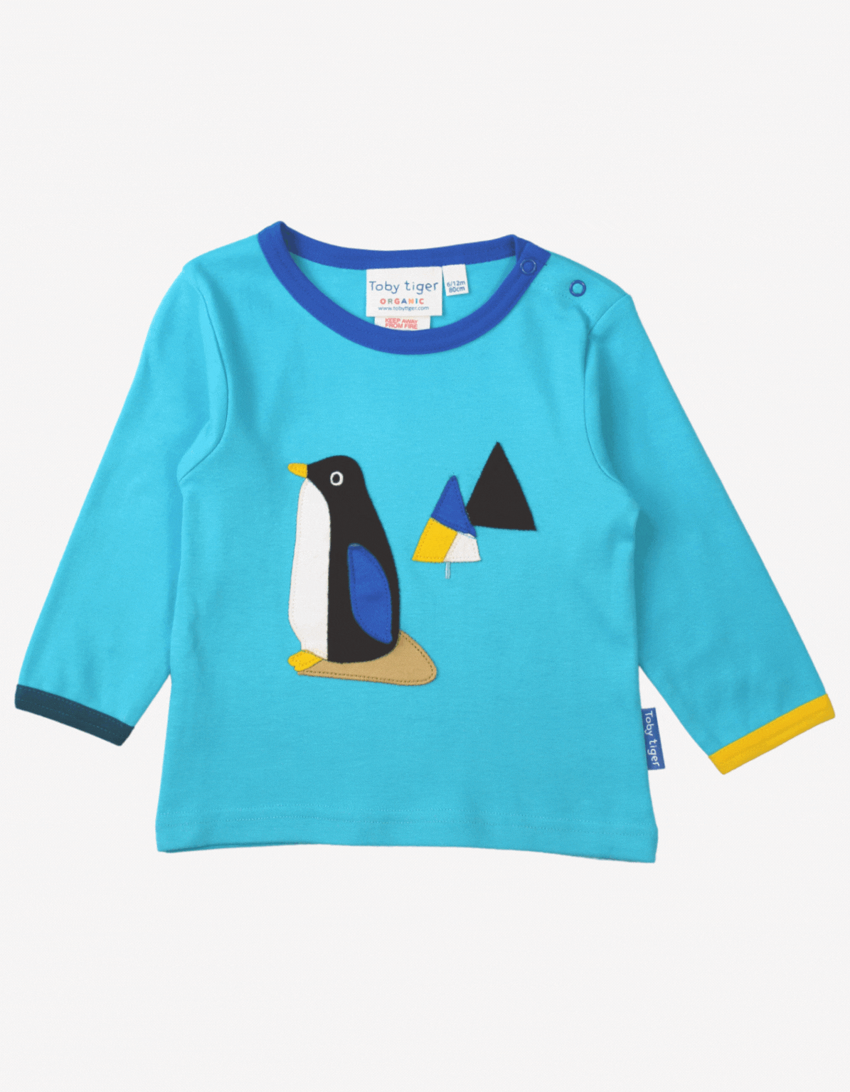 Organic Penguin Applique Long-Sleeve T-Shirt - 6
