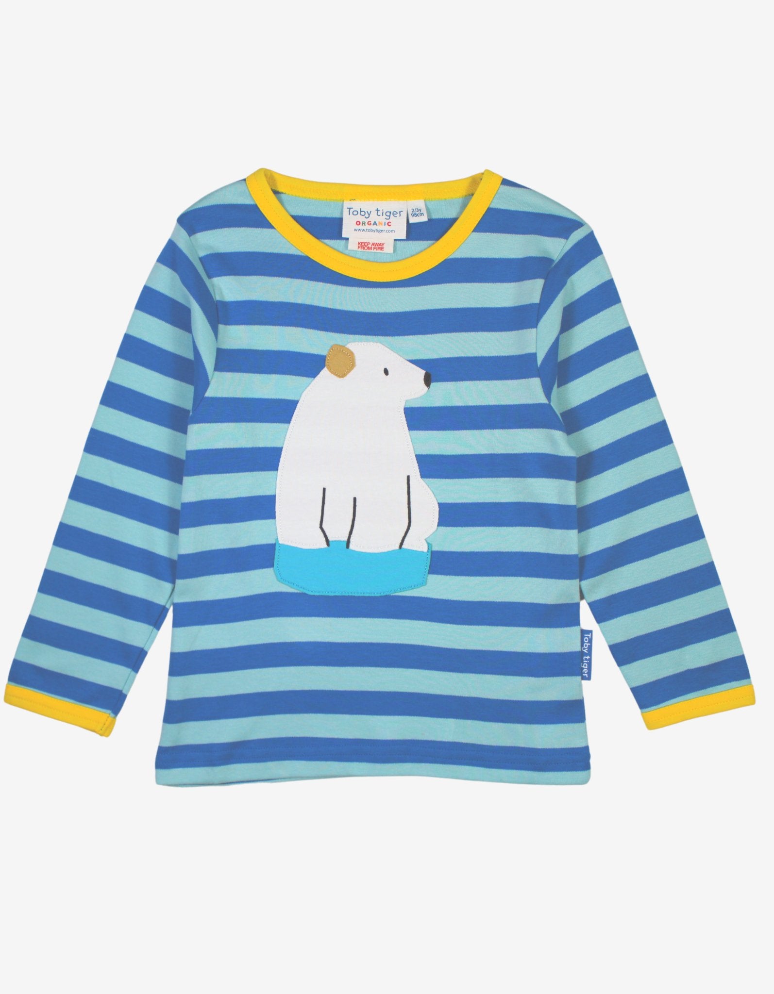 Organic Polar Bear Applique Long-Sleeve T-Shirt - 2