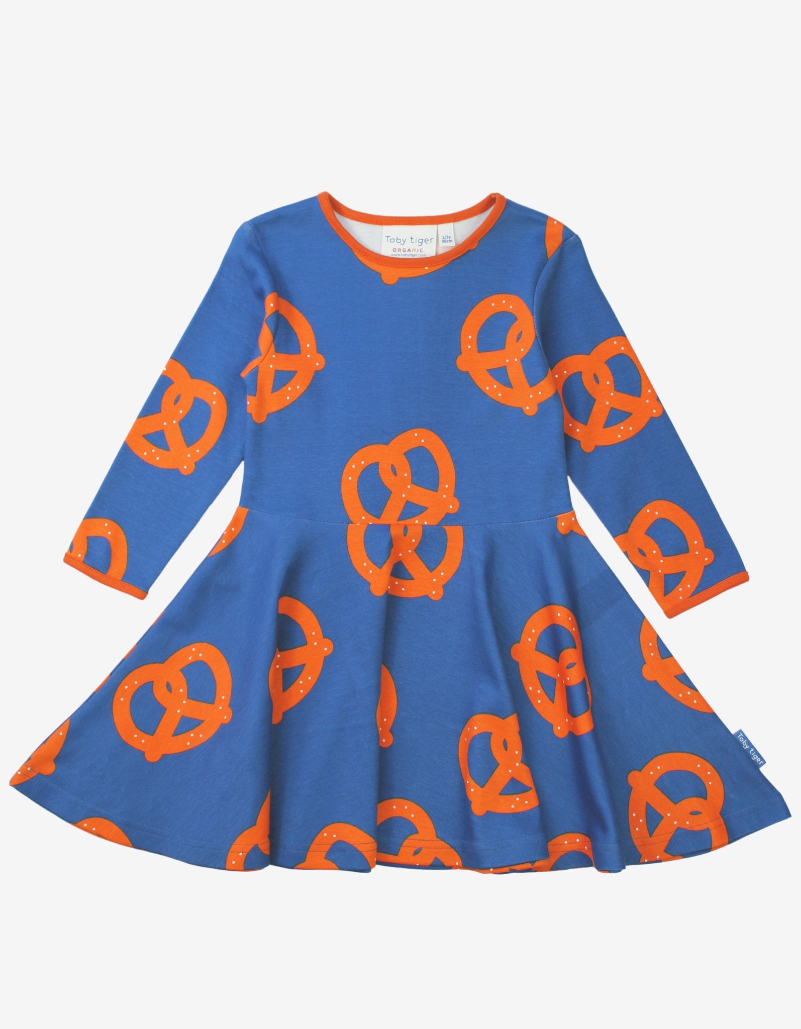 Organic Pretzel Print Skater Dress - 3