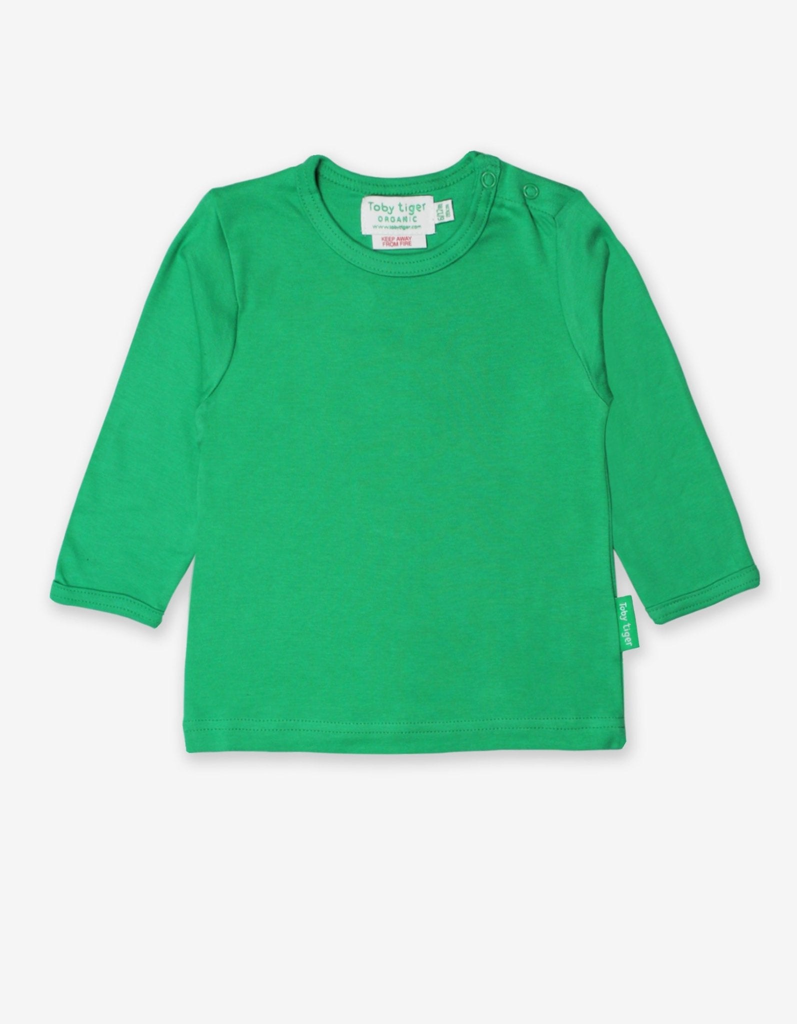 Organic Green Basic Long-Sleeved T-Shirt - 6