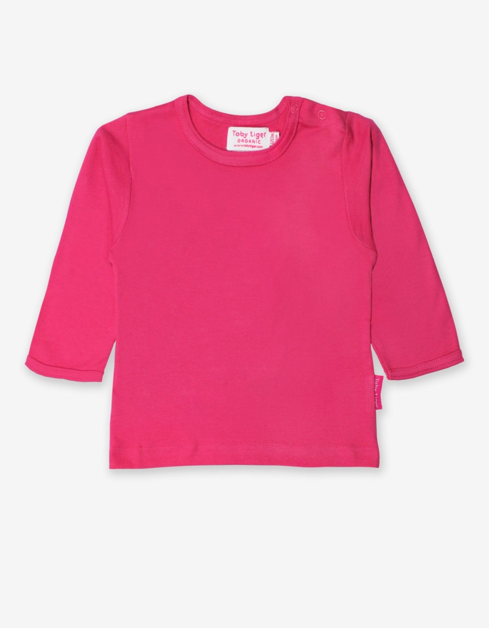 Organic Pink Basic Long-Sleeved T-Shirt - 6