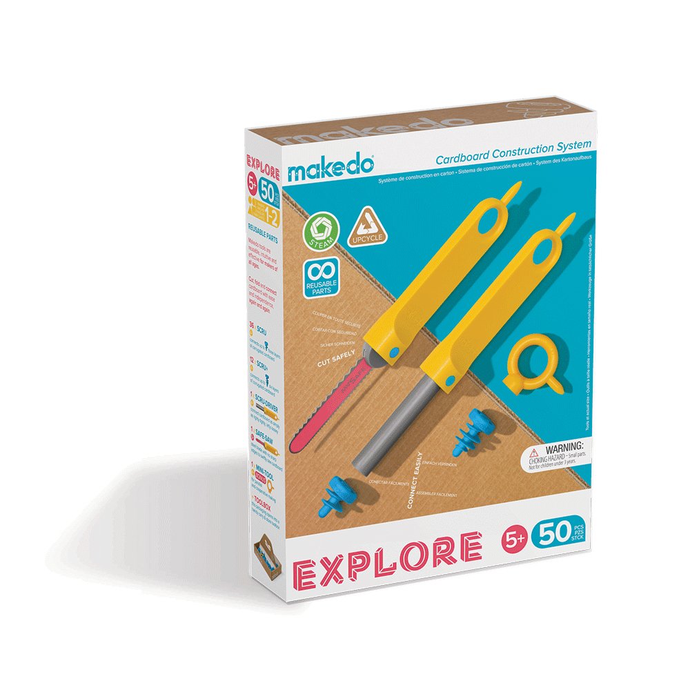 Photos - Other Toys Makedo  Explore Cardboard Construction Tool Set MAA0050 