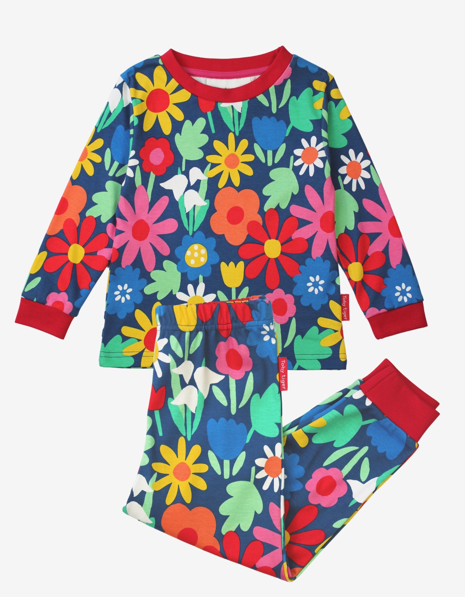 Organic Bold Floral Print Pyjamas - 18