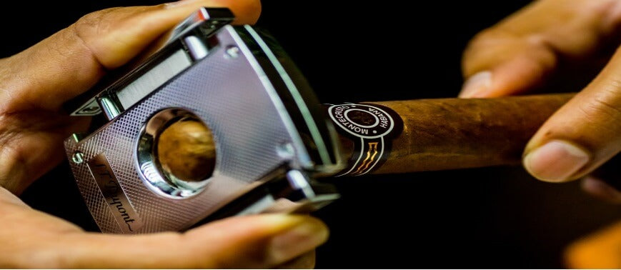 Coupe-cigare Guillotine en acier inoxydable avec double lame pour couper  jusqu'à 60 anneaux de calibre 60 Cadeau idéal pour les affaires Doré