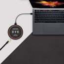 PROMATE All-in-One USB-C Hub with 100W Power Delivery. 10W Qi Wireless Charger. 4K HDMI, Dual USB-A Ports. Supports 4K@30Hz. Plug and Play. Transfer rate 5Gbps. Colour Black.