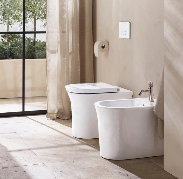 Duravit white tulip wall faced toilet