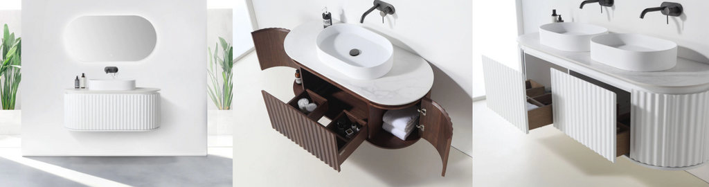 Parisi Abbraccio bathroom vanities - Just Bathroomware Sydney