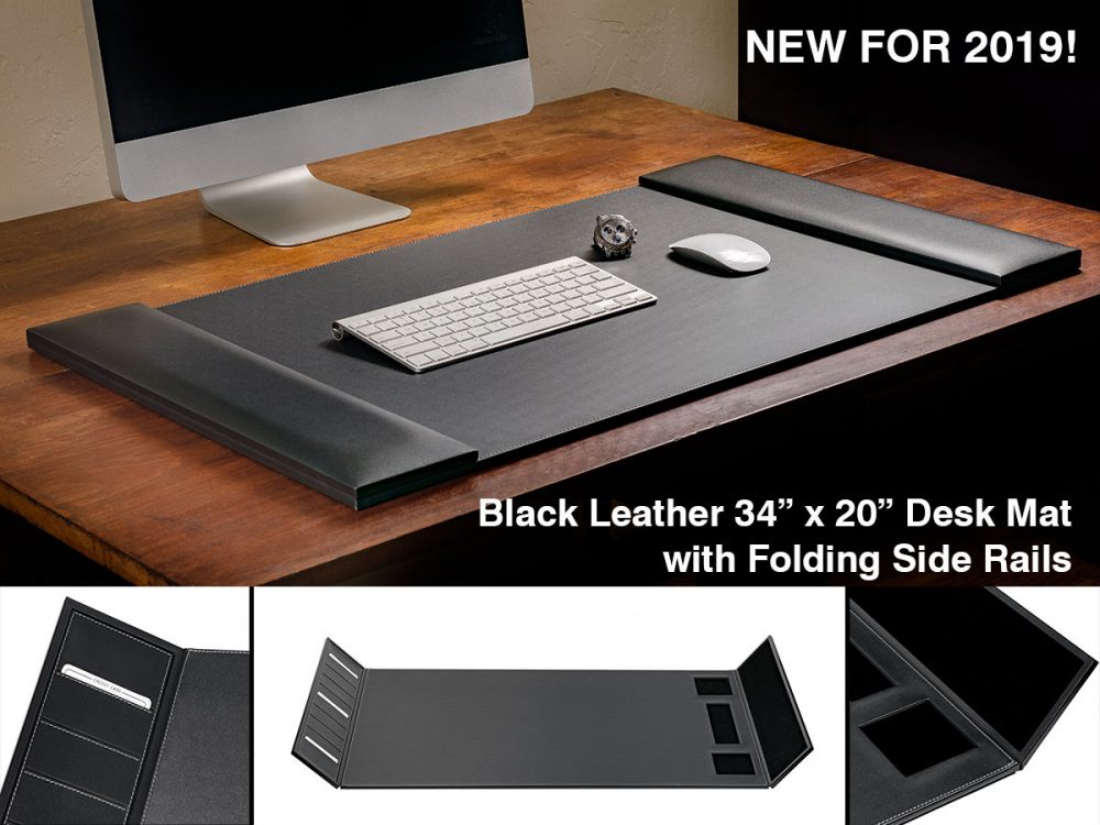 Leather Desk Mat with Folding Wrist Guard