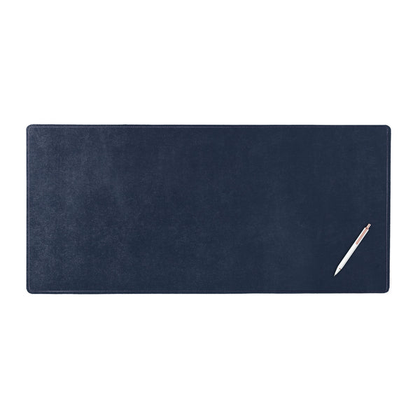 Navy Blue Bonded Leather 6-Piece Desk Set – dacasso-inc