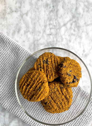 Vegan & Gluten Free Oatmeal Pumpkin Chocolate Chip Cookies