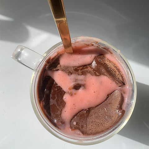 Reishi Magic Shell with Strawberry Nice-Cream