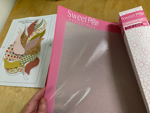 Using Lite Steam a Seam 2 with Sweet Pea Essentials Applique mat