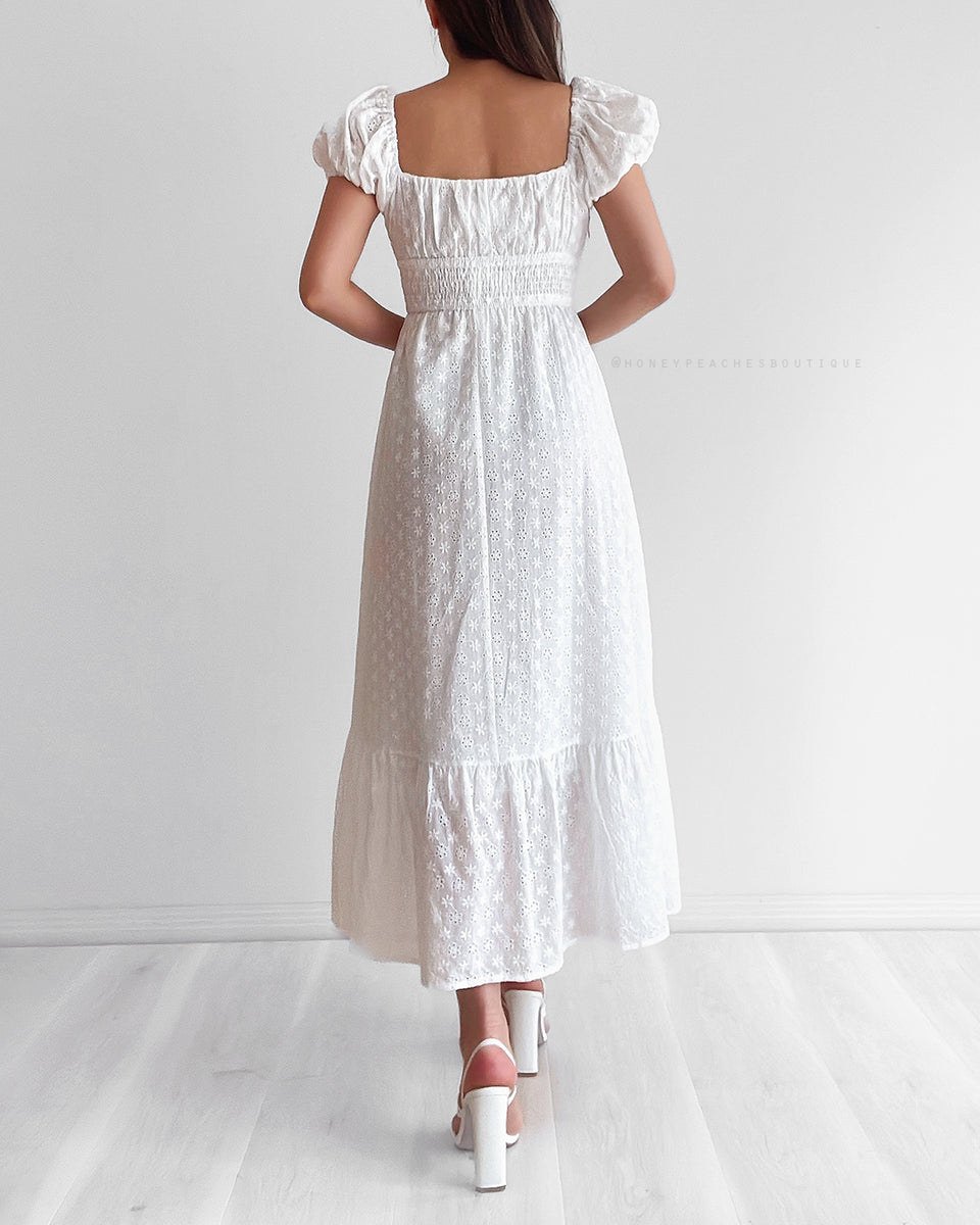 Fleur Maxi Dress - White