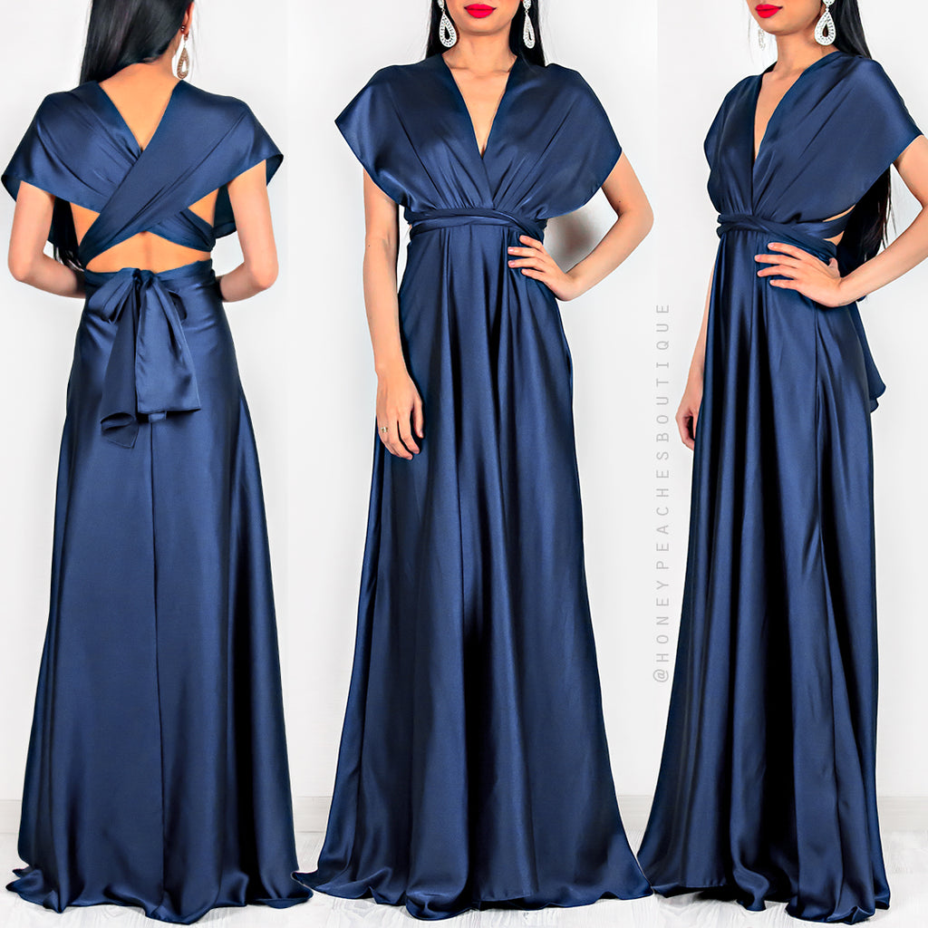 navy multiway maxi dress