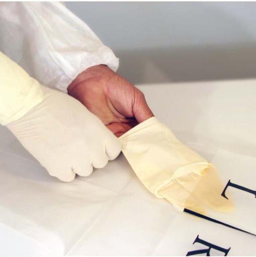 Sterile Nitrile Gloves for Cleanroom Class 1-10  | 12" Cuff  10 ea/Bag 20 Bags/Case - Valutek product image